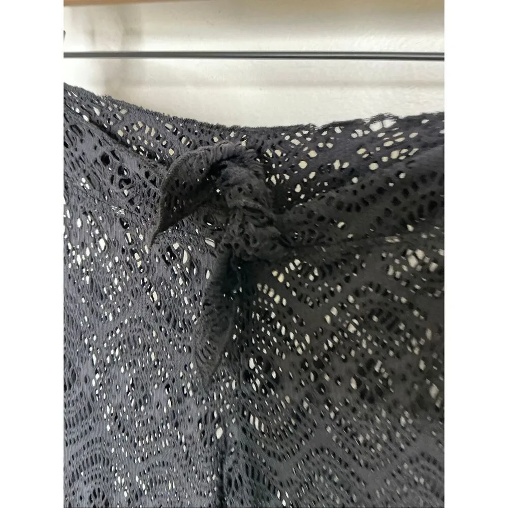 Becca Amore Lace Swim Cover Up Pants | Black in Small - Picture 5 of 6